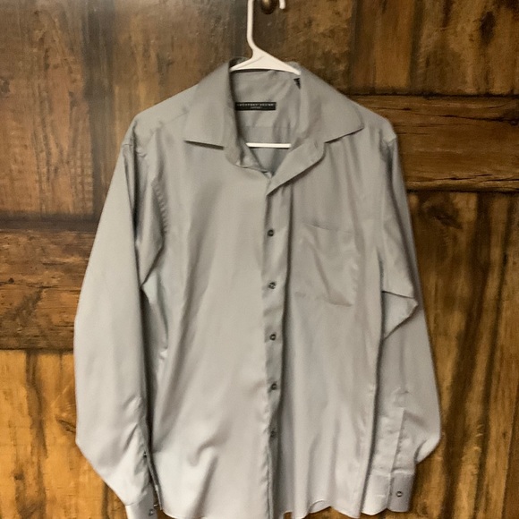Men’s grey fitted dress shirt size medium Geoffrey Bean - Picture 1 of 4